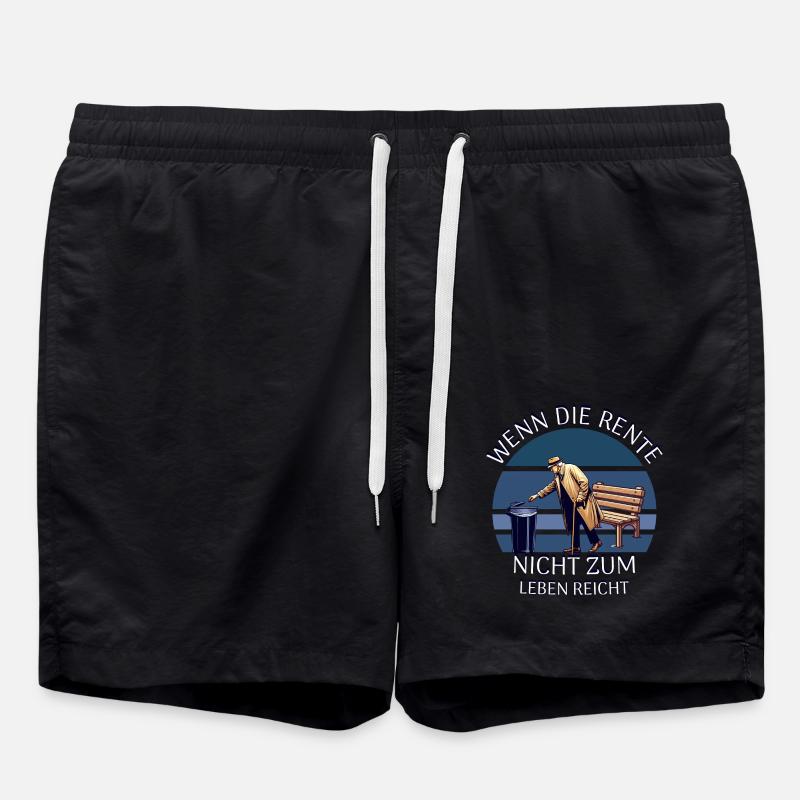 Pensioner - Swim Trunks - black