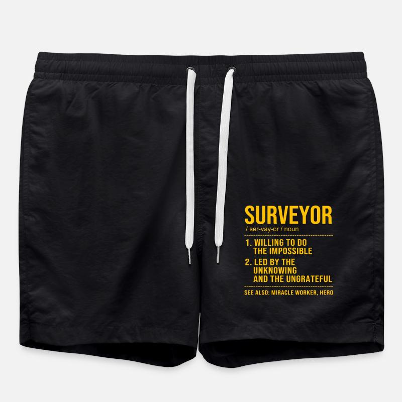 Surveyor - Swim Trunks - black