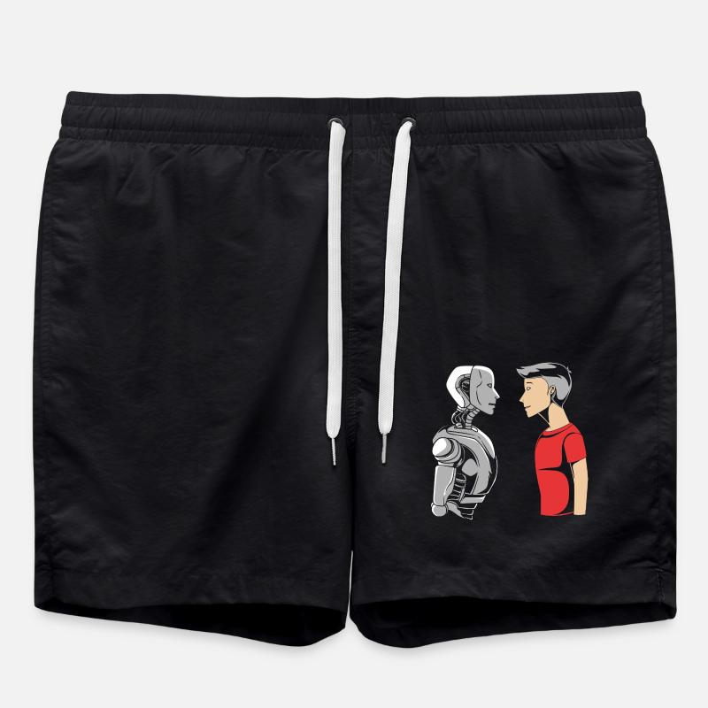 GPT Artificial Intelligence - Swim Trunks - black
