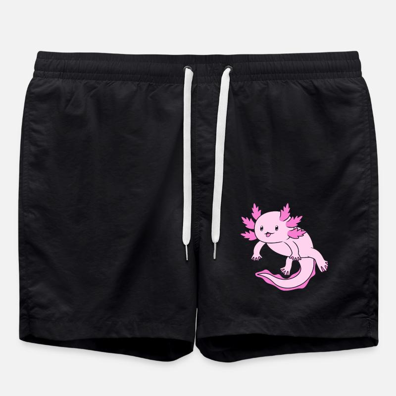Axolotl - Swim Trunks - black