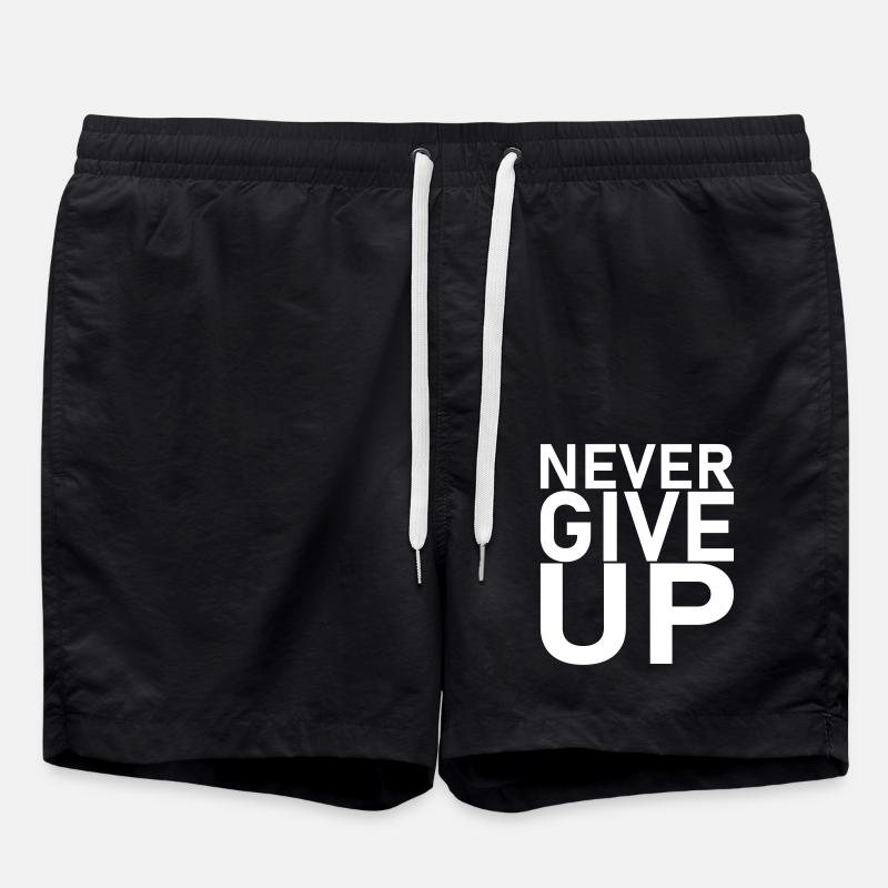 Dire - ne jamais abandonner - Short de bain - noir