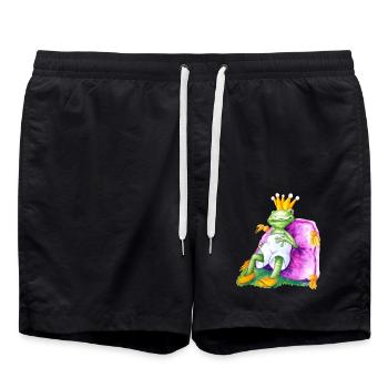 Roi grenouille - Short de bain - noir - Devant - AI Model Male 185 light (185cm)