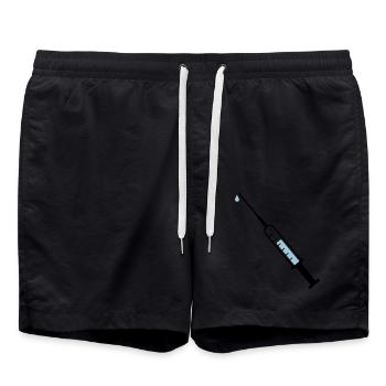 Seringue - Short de bain - noir - Devant - AI Model Male 185 light (185cm)
