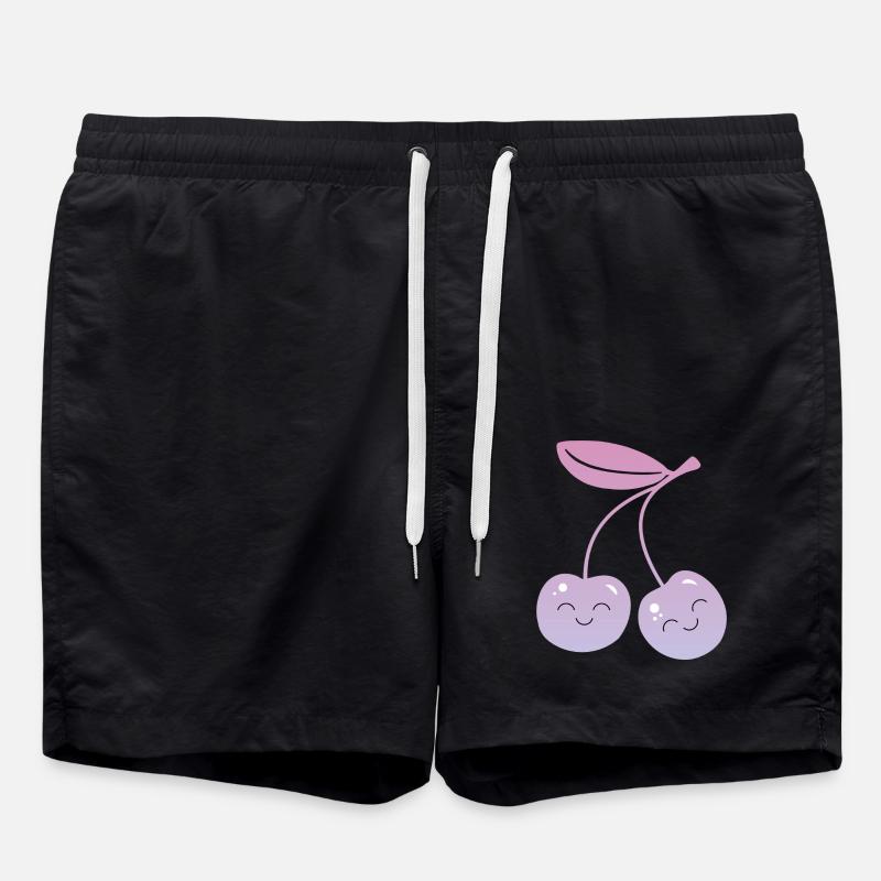 Cerises Kawaii - Short de bain - noir
