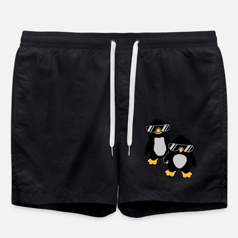 Penguins Crew 2 Friends - Swim Trunks - black