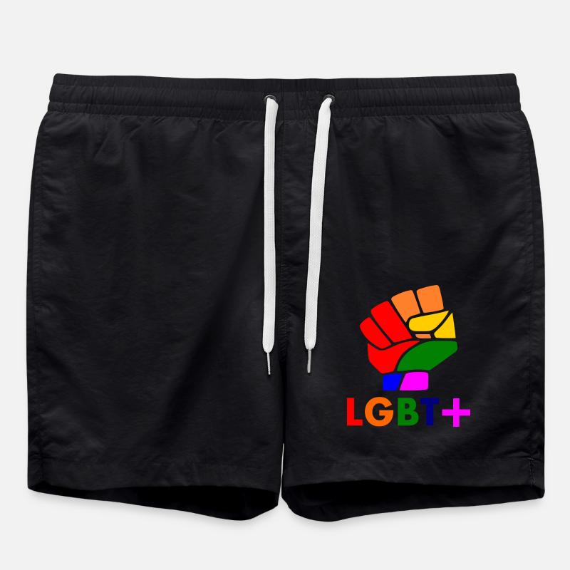 Lgbt - Swim Trunks - black