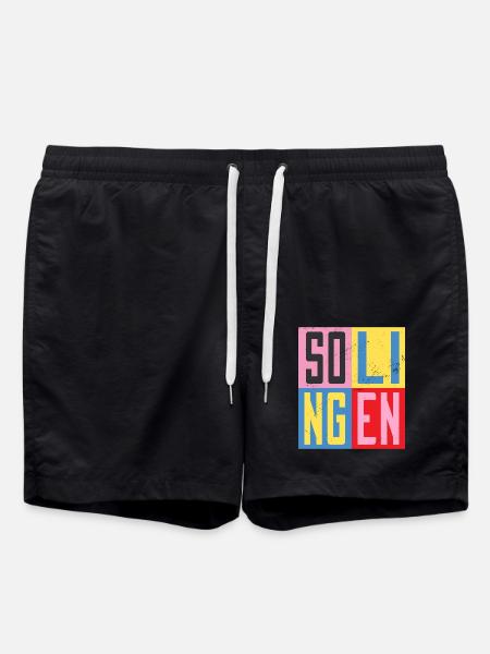 Solingen Städte Design - Badeshorts - Schwarz