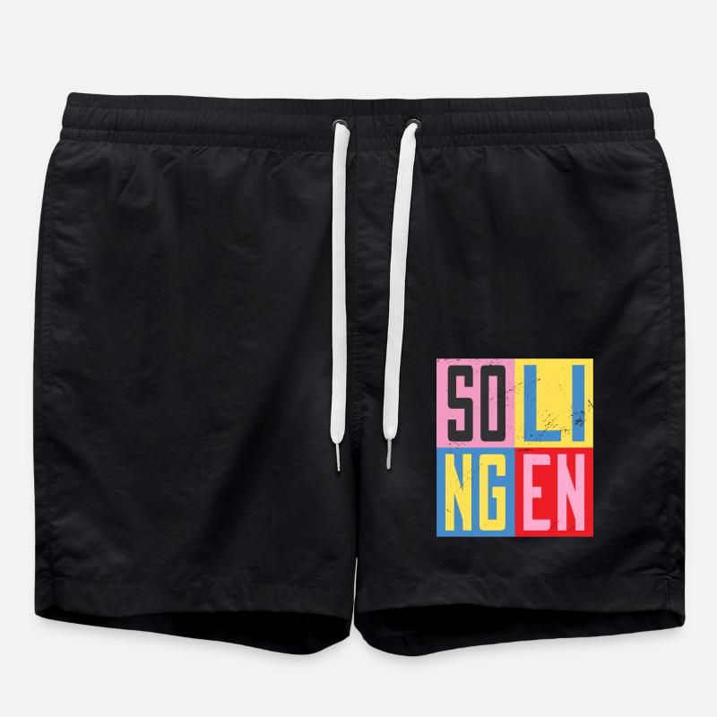 Solingen City Design - Swim Trunks - black
