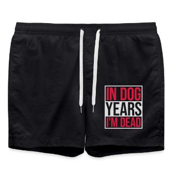 in dog years Dead - Badeshorts - Schwarz - Vorne - AI Model Male 185 light (185cm)