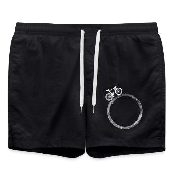 Cycling Bike Bicycle Sport Cycling Biker Cycling - Swim Trunks - black - Front - AI Model Male 185 light (185cm)