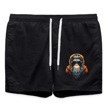Chill Gorilla - Badeshorts - Schwarz - Vorne - AI Model Male 185 light (185cm)