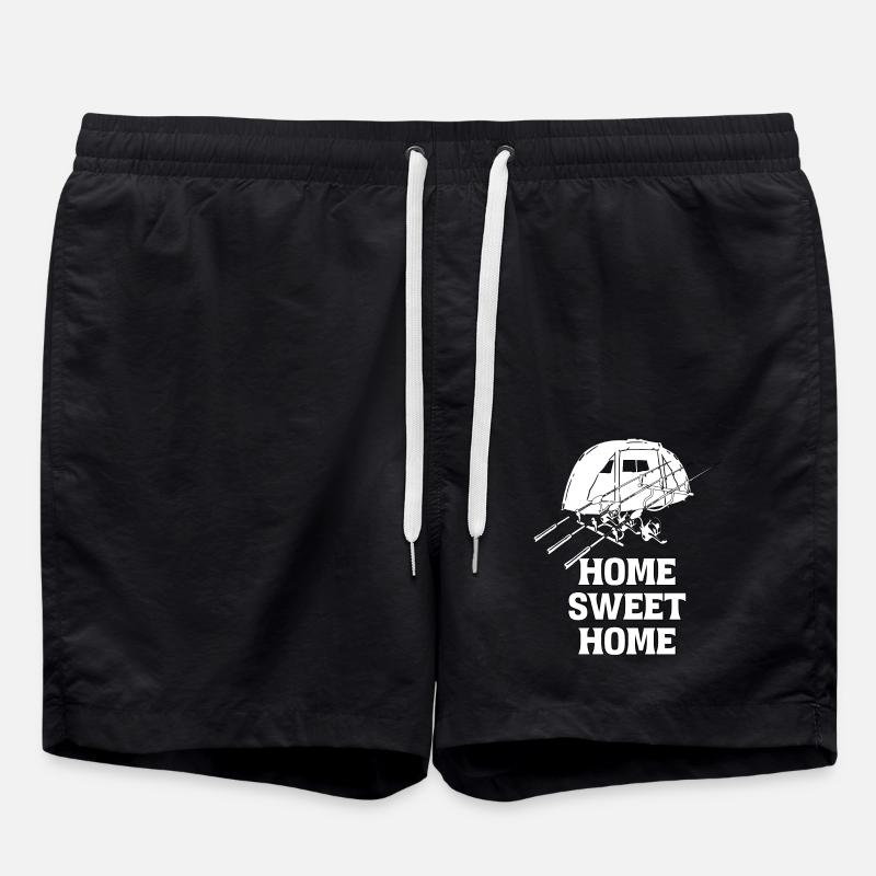 Home sweet Carp Carp Carp Carp Angler - Swim Trunks - black