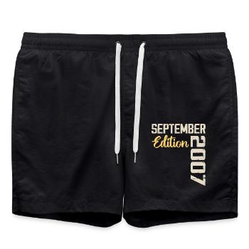 September 2007 - 17-jähriges Jubiläum September 2007 - Badeshorts - Schwarz - Vorne - AI Model Male 185 light (185cm)