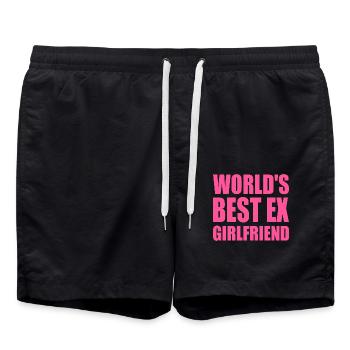 worlds best ex girlfriend - Badeshorts - Schwarz - Vorne - AI Model Male 185 light (185cm)