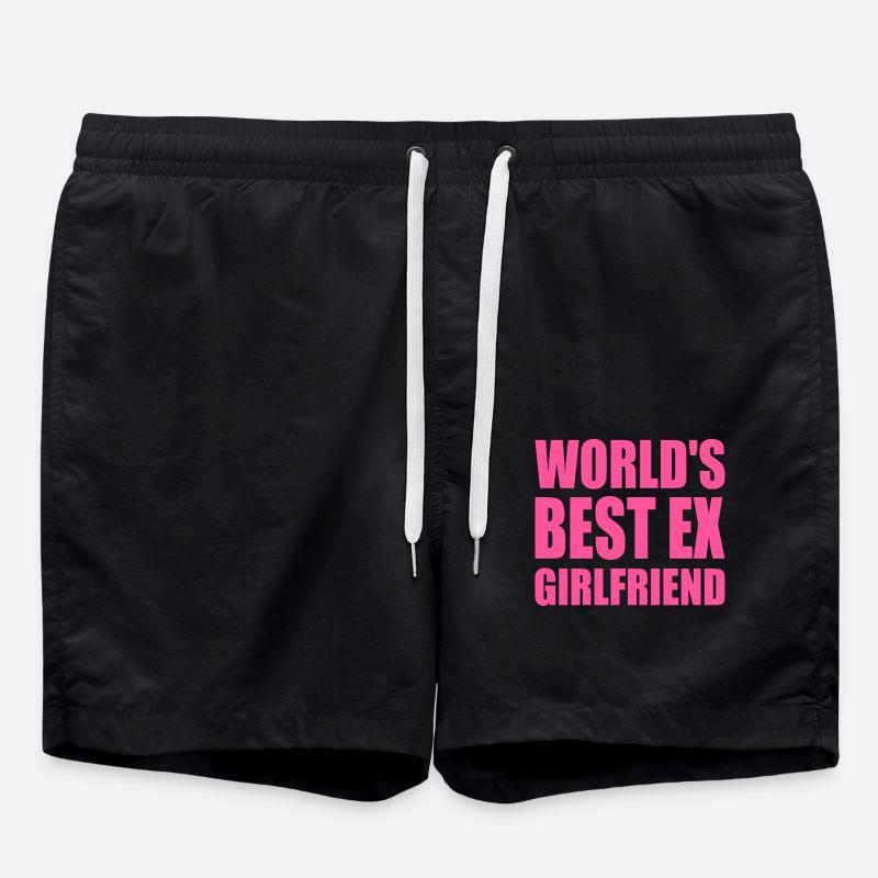 worlds best ex girlfriend - Swim Trunks - black