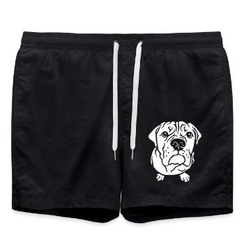 Mendicité du bouledogue - Short de bain - noir - Devant - AI Model Male 185 light (185cm)