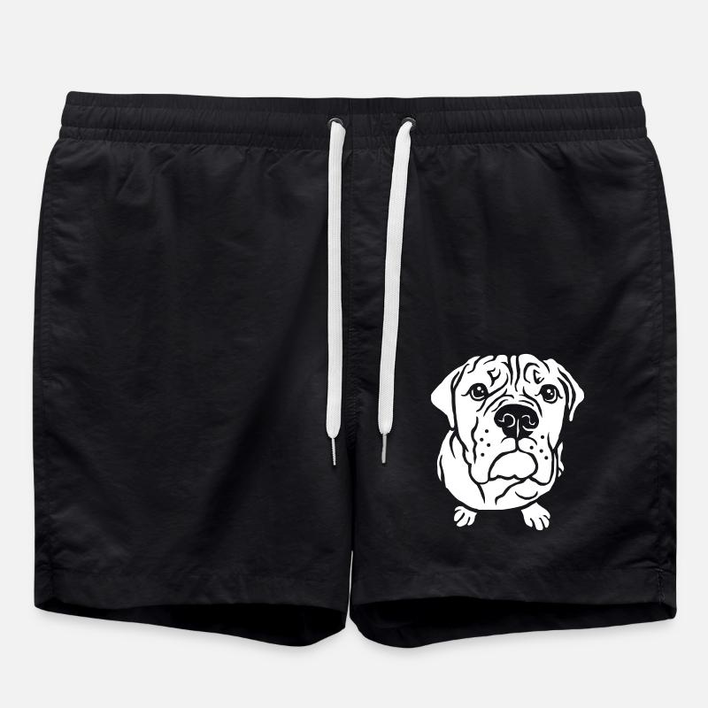 Mendicité du bouledogue - Short de bain - noir