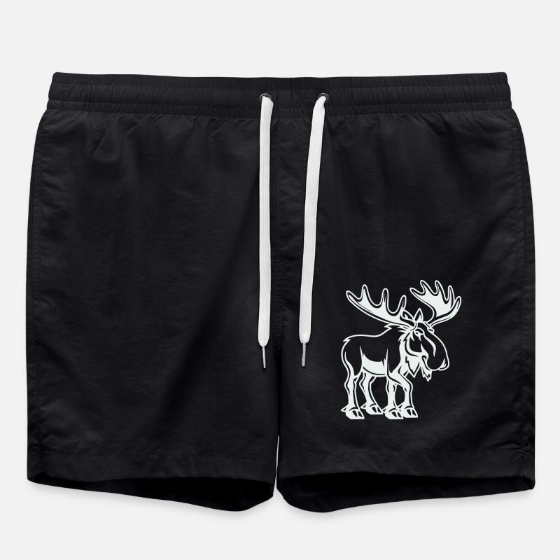elk - Swim Trunks - black