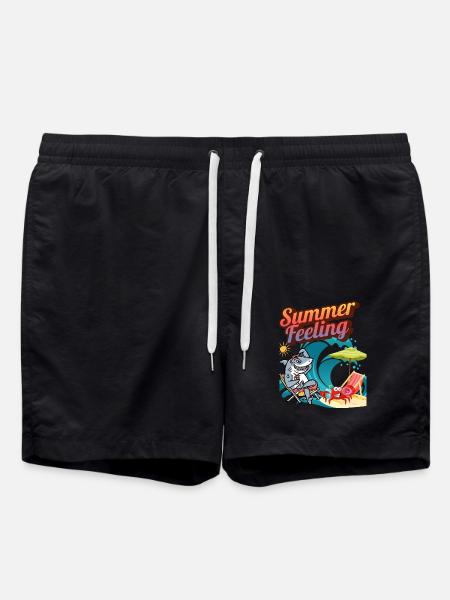"Summer Feeling" - Swim Trunks - black