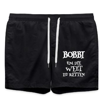 Retter Bobbi - Badeshorts - Schwarz - Vorne - AI Model Male 185 light (185cm)