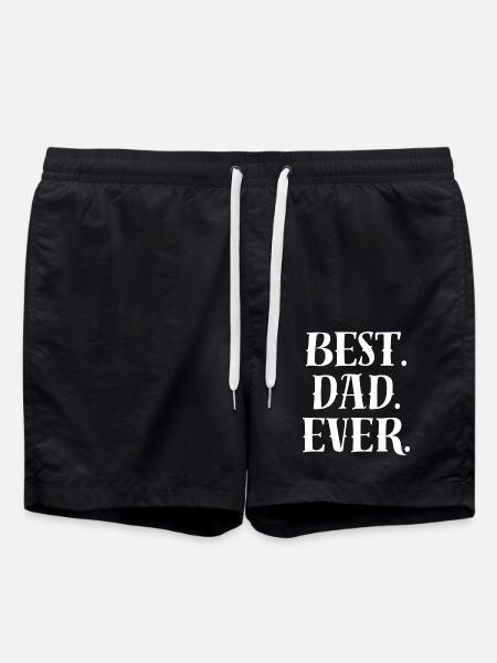 Best Dad Statement - Swim Trunks - black