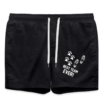 Best Team Ever - Swim Trunks - black - Front - AI Model Male 185 light (185cm)
