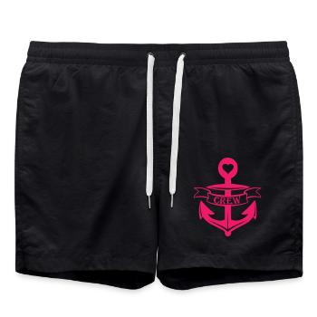 Anker Crew - Badeshorts - Schwarz - Vorne - AI Model Male 185 light (185cm)