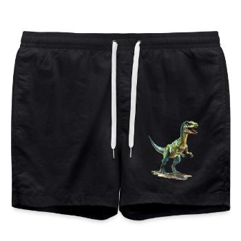 Das Aussterben der Dinosaurier - Badeshorts - Schwarz - Vorne - AI Model Male 185 light (185cm)