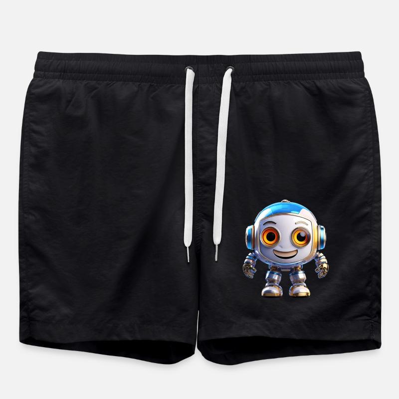 Robot - Swim Trunks - black