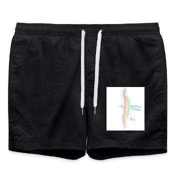 Fregate Magnifizens - Swim Trunks - black - Front - AI Model Male 185 light (185cm)