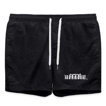 Stonehenge, Wiltshire - Badeshorts - Schwarz - Vorne - AI Model Male 185 light (185cm)