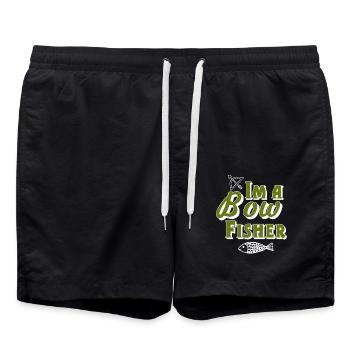 Bowfishing - Badeshorts - Schwarz - Vorne - AI Model Male 185 light (185cm)