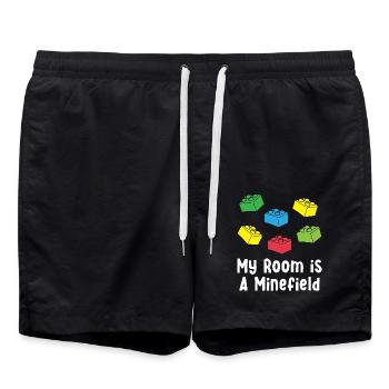 Brick Builder Brick Building Master Builder - Swim Trunks - black - Front - AI Model Male 185 light (185cm)