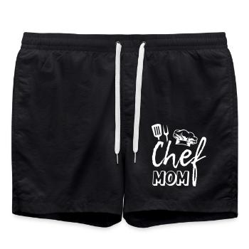 Chef Mom - Swim Trunks - black - Front - AI Model Male 185 light (185cm)