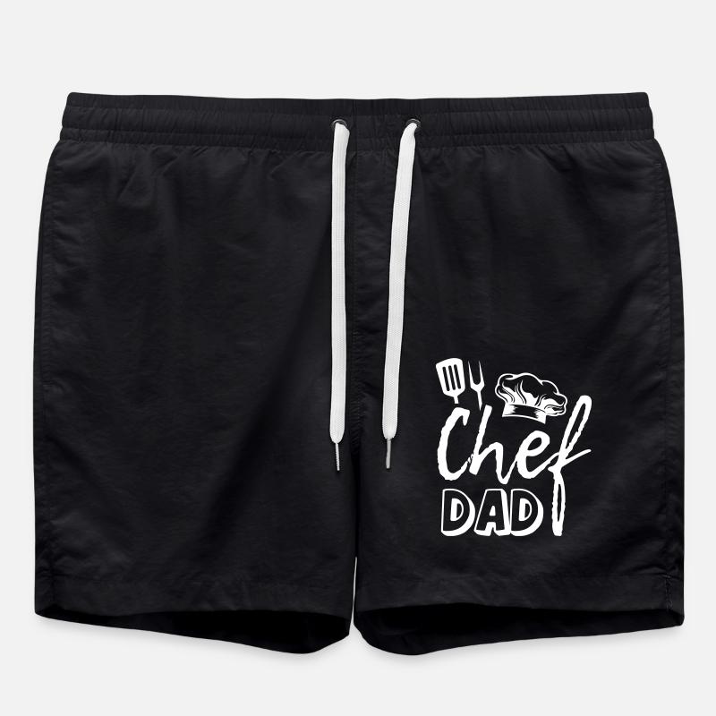 Chef Dad - Badeshorts - Schwarz
