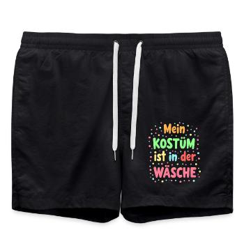 Mein Kostüm ist in der Wäsche - Badeshorts - Schwarz - Vorne - AI Model Male 185 light (185cm)