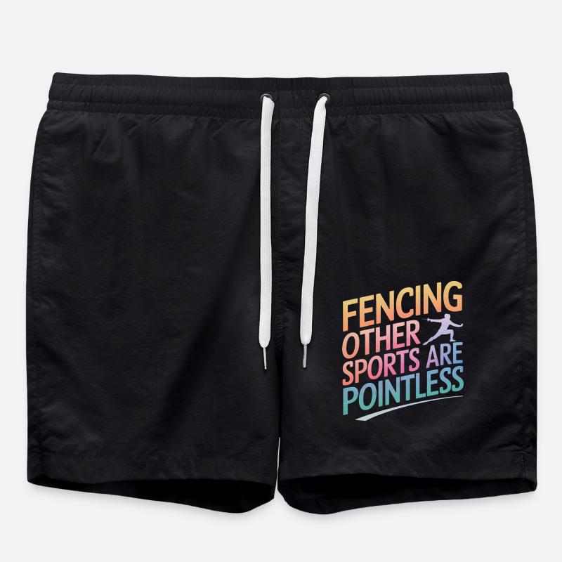 Fencing Fencers - Swim Trunks - black