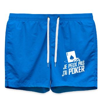 je peux pas j'ai Poker - Short de bain - cobalt blue - Devant