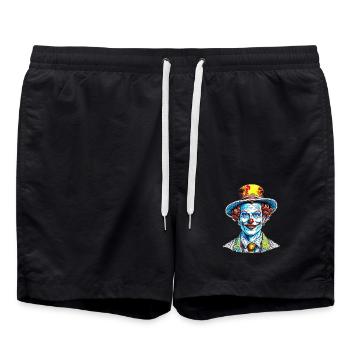 Joker Art - Swim Trunks - black - Front - AI Model Male 185 light (185cm)