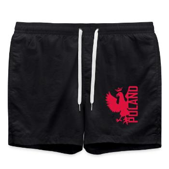 Aigle Polska - Polen - Adler - Pologne - Short de bain - noir - Devant - AI Model Male 185 light (185cm)