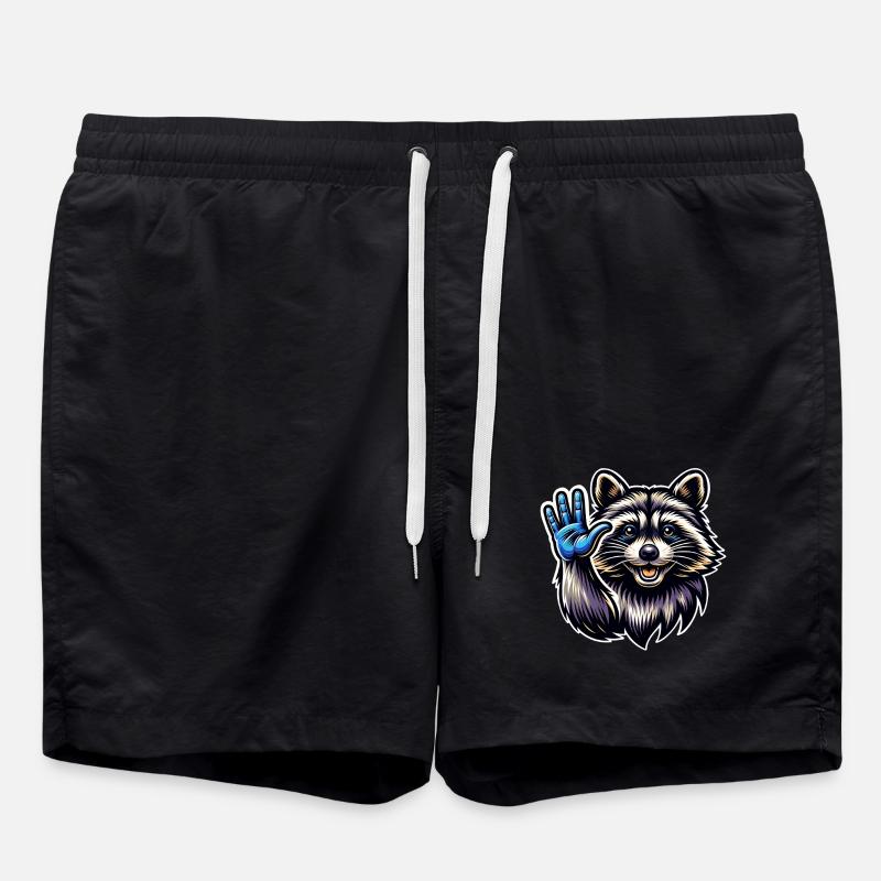 Raton laveur - Short de bain - noir