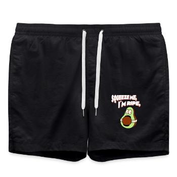 Squeeze Me, I’m Ripe - Badeshorts - Schwarz - Vorne - AI Model Male 185 light (185cm)