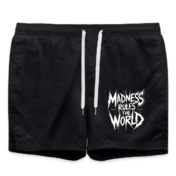 Madness rules the World - Swim Trunks - black - Front - AI Model Male 185 light (185cm)