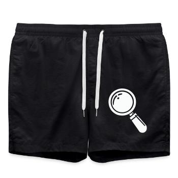 loupe - Short de bain - noir - Devant - AI Model Male 185 light (185cm)