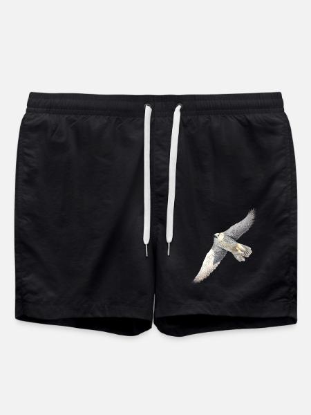 GyrFalcoin flight - Swim Trunks - black