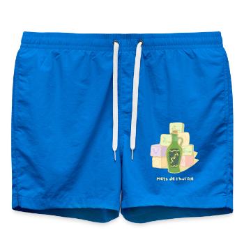 Oil and Soap: Provence Market - Swim Trunks - cobalt blue - Front