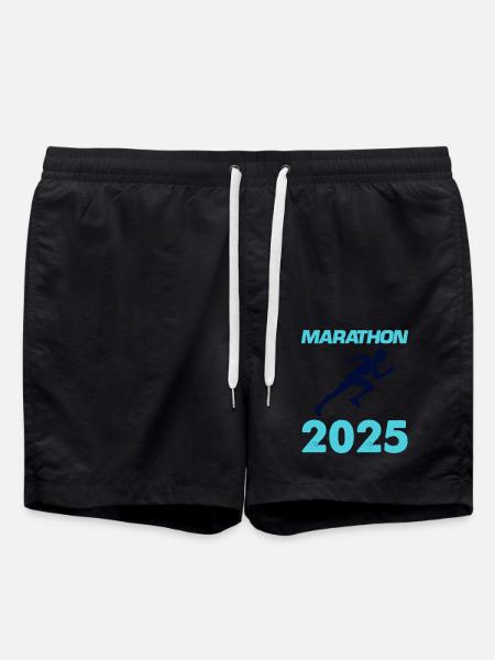 Marathon 2025 - Badeshorts - Schwarz