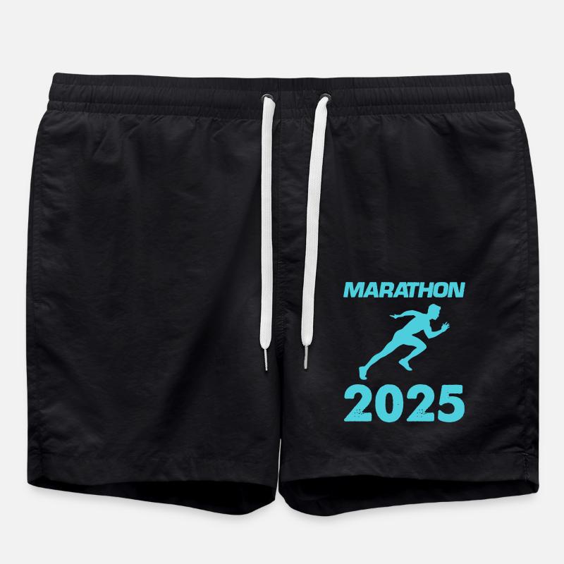 marathon 2025 - Badeshorts - Schwarz