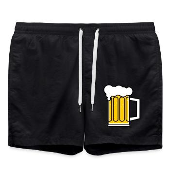 Bier - Swim Trunks - black - Front - AI Model Male 185 light (185cm)
