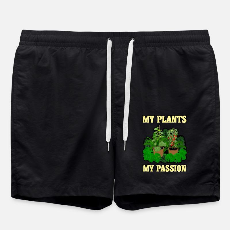 My plants - Swim Trunks - black